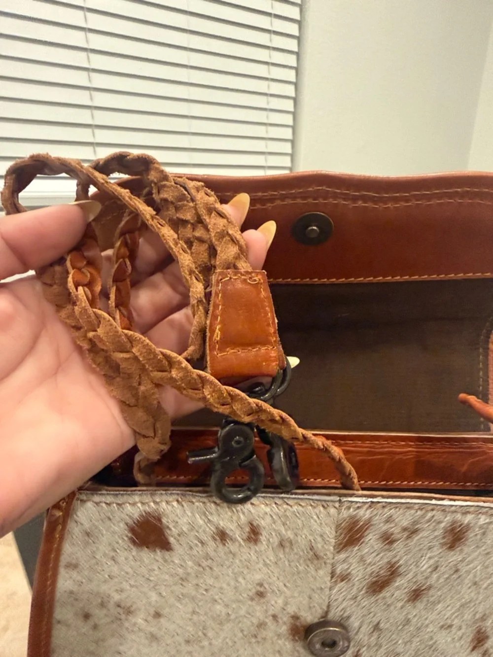Leather handcrafted western bag - Picture 5 of 8